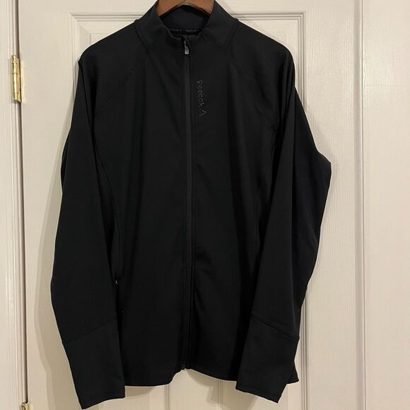 NWT Reebok Evolution Performance Full Zip Jacket | Black Size XXL - Picture 1 of 5